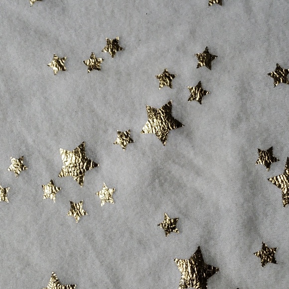 Gold Stars Sheer Sleeves Sweater - Picture 4 of 10